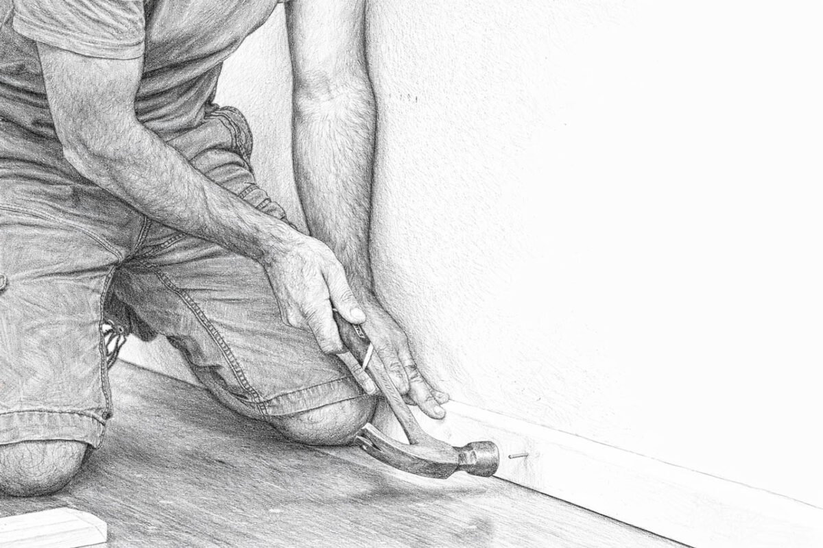 Grindjuosčių tvirtinimas vinimis