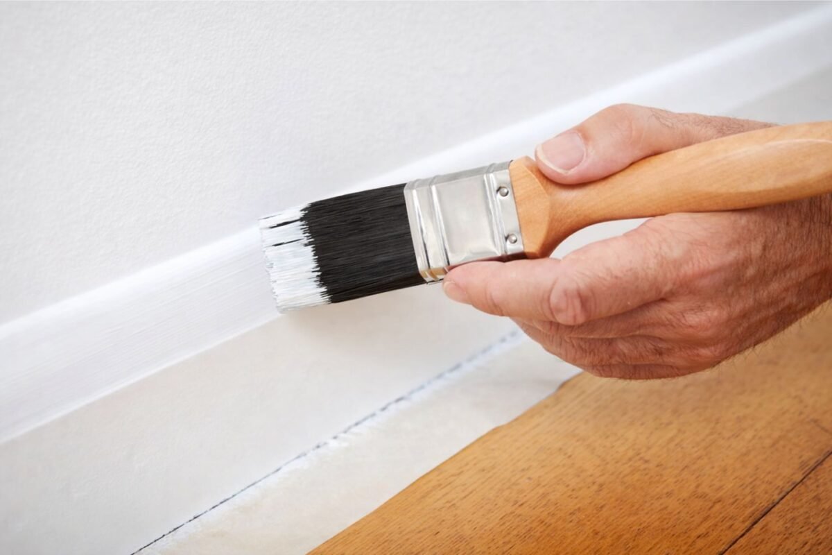 MDF grindjuostės dažymas