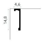 Užuolaidų profilis QL036T Brėžinys