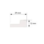 Dešinysis lamelių užbaigimas L0101R. Brėžinys