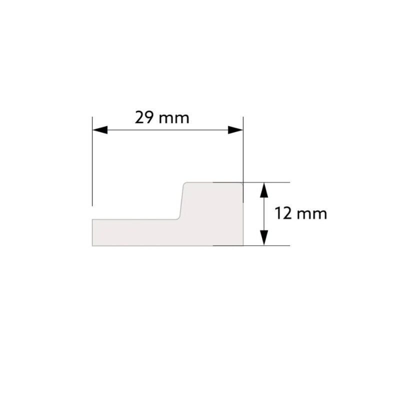 Dešinysis lamelių užbaigimas L0101R. Brėžinys