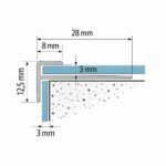 Profilis klijuojamai vinilinei dangai. Brėžinys