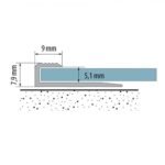 Užbaigimo profilis vinilinei dangai. Brėžinys