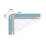 Vinilinės dangos laiptų profilis. Brėžinys