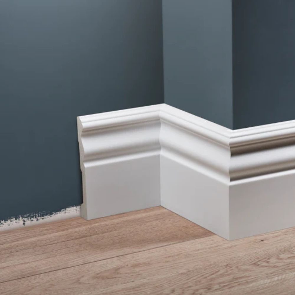 Polistireno grindjuostės baltos LPC-09. pagrindinė foto Polistireno grindjuostės baltos LPC-09. pagrindinė foto