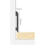 Polistireno grindjuostės baltos LPC-11. Brėžinys